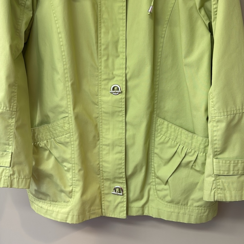 Mackintosh New England Cotton-blend Poplin Jacket | size 1X | Bright Green | EUC - Picture 4 of 14